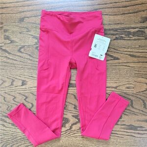 Athleta Girl High Rise Stash Your Treasures Tight Legging - RED - Brand New!